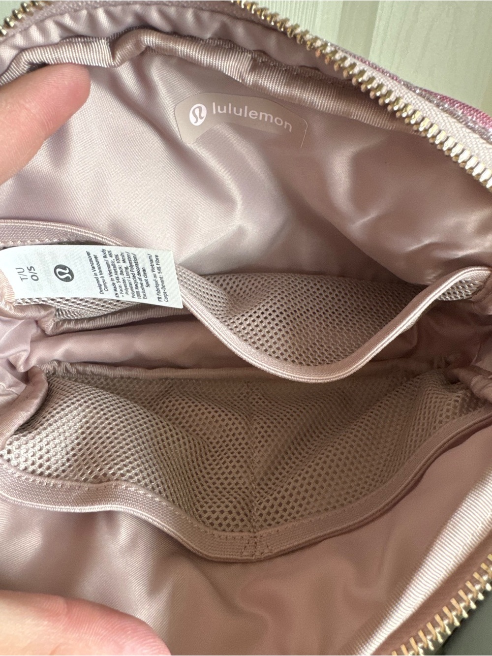 Lululemon Pink Glitter Everywhere Belt Bag - Picture 5 of 6